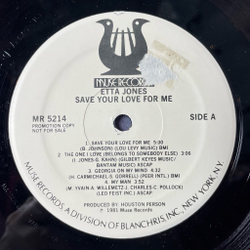 Винтажная виниловая пластинка LP Etta Jones Save Your Love For Me (USA 1981)