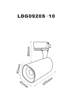 Трековый светильник Arte Lamp A4561PL-1BK
