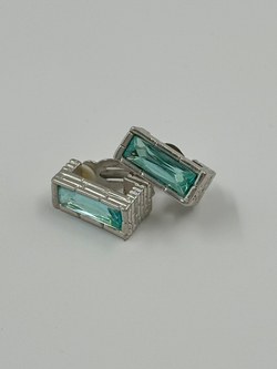 Клипсы с голубыми кристаллами Givenchy