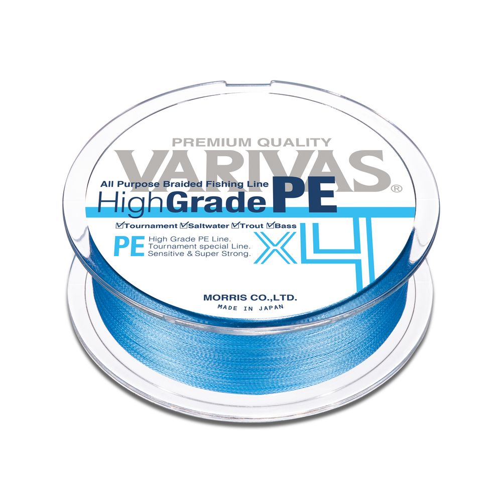 Плетеный шнур VARIVAS HIGH-GRADE PE X4 150M WATER BLUE