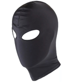 Маска-шлем с открытыми глазами черная