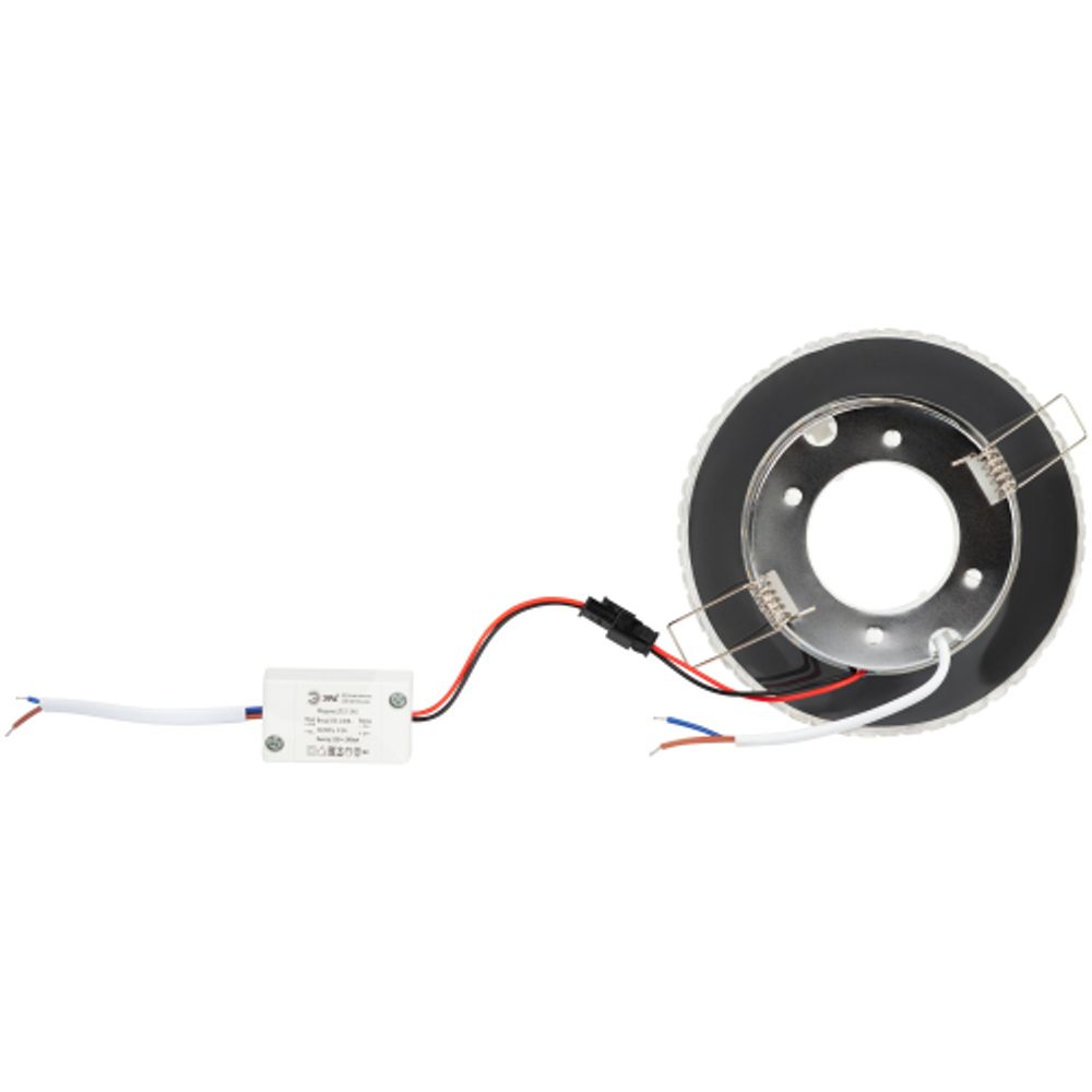 DK LD24 SL/WH Светильник ЭРА декор cо светодиодной подсветкой Gx53, прозрачный | Встраиваемые LED светильники