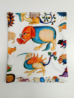 Двусторонний снуд «Фантасмагория» по мотивам иллюстраций Псалтыри Латтрелла