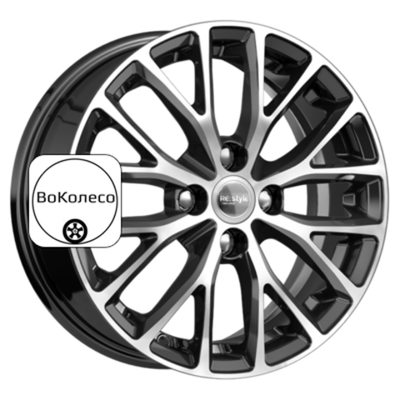 6x15/4x100 ET48 D54,1 КС782 Алмаз черный K&K