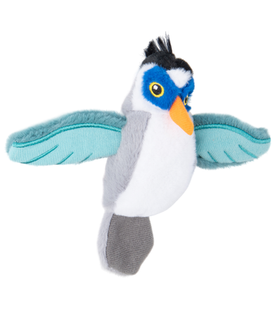 Mr.Kranch Игрушка для кошек Птичка плюшевая с кошачьей мятой 7,5 см серая (34002)