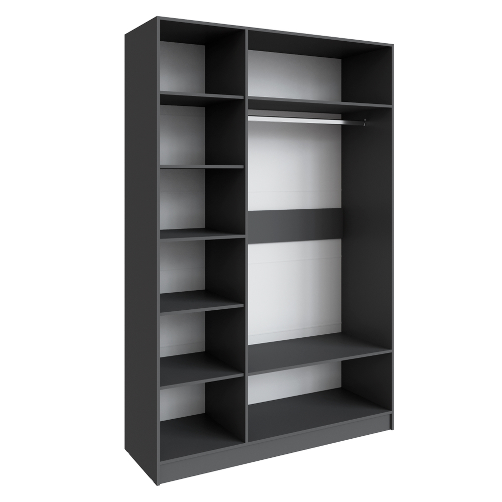 Шкаф Мадрид (1,5) без зеркала графит серый