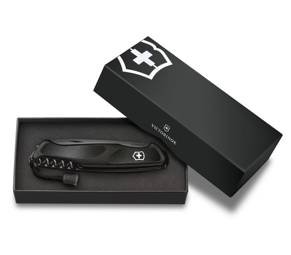 Нож Victorinox RangerGrip 55, 130 мм, 12 функций, черный