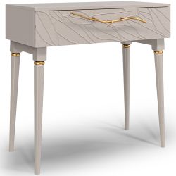 Консоль Арт Колор leaves Классик Голд Серый агат