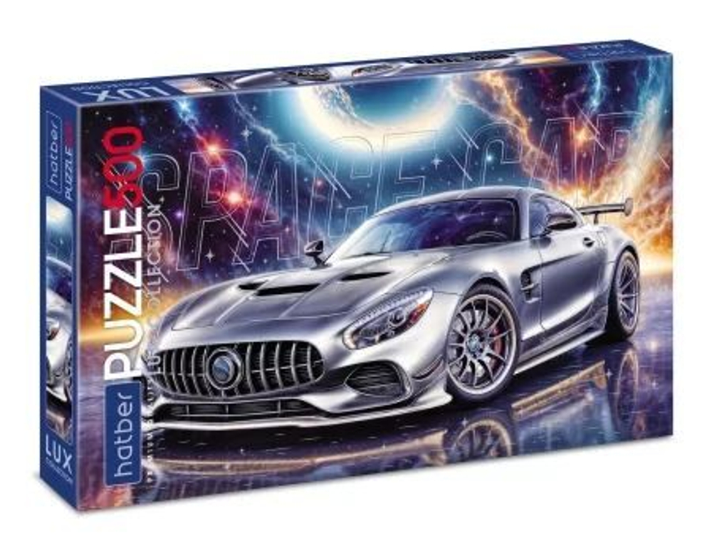 Пазлы 500 элементов 480*330мм. "LUX. Space Car" мат.лам., 3Dфольга, Premium