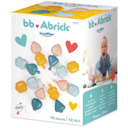 Ecoiffier Abrick - Сенсорные блоки 16 шт.7912 / артикул   7912  / GTIN 3280250079125