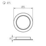 Светильник типа downlight (направленного света) TAVO LED DO 5W-NW