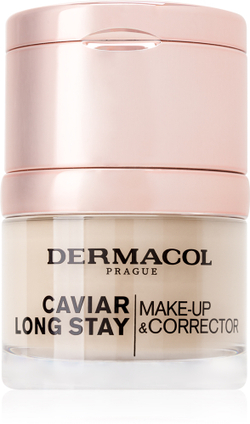 Dermacol Caviar Long Stay - Тональная основа с экстрактом икры и улучшающим корректором оттенок 1 Pale, 30 ml