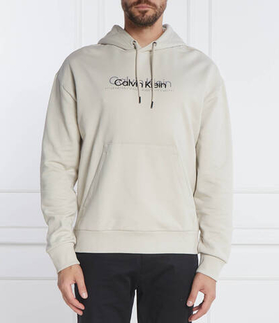 Худи DOUBLE FLOCK LOGO Calvin Klein - экрю(K10K111815)