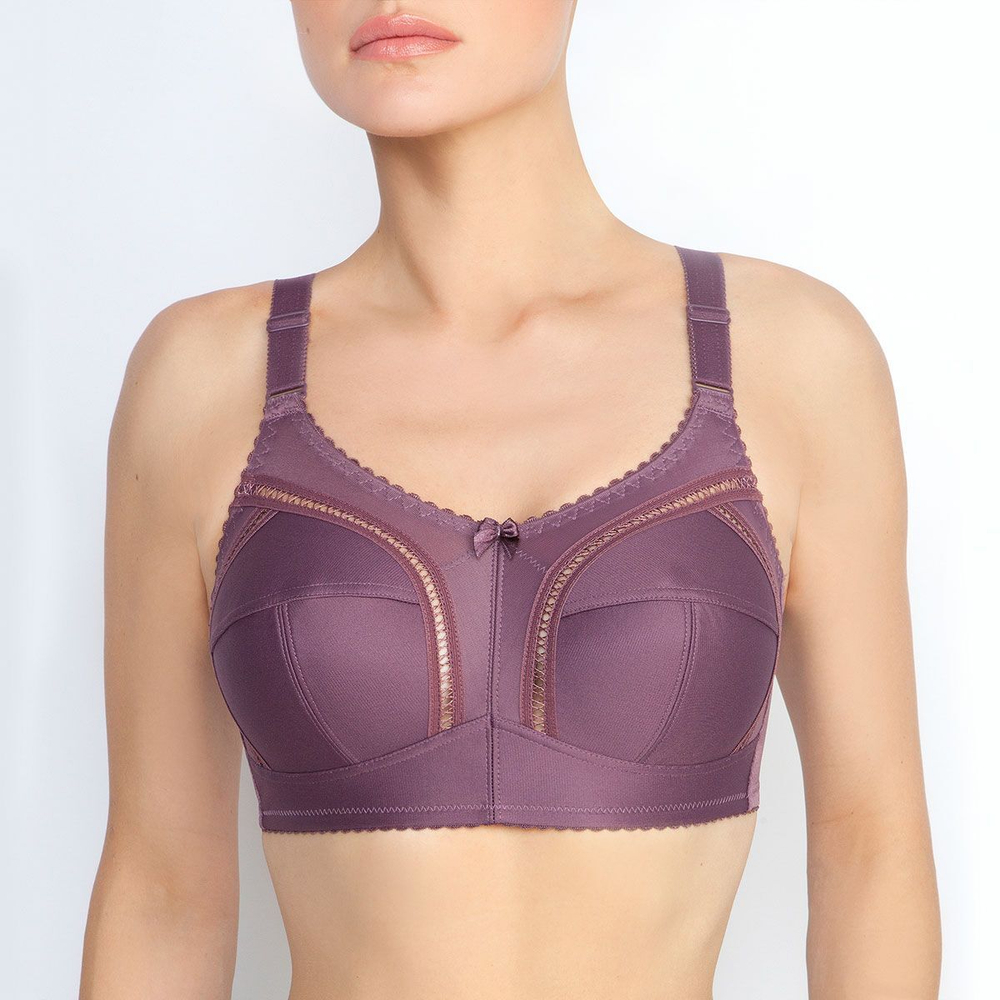 Классический бескаркасный бюстгальтер с мягкой чашкой (Размер: 95E) (Цвет: фиолетовый)