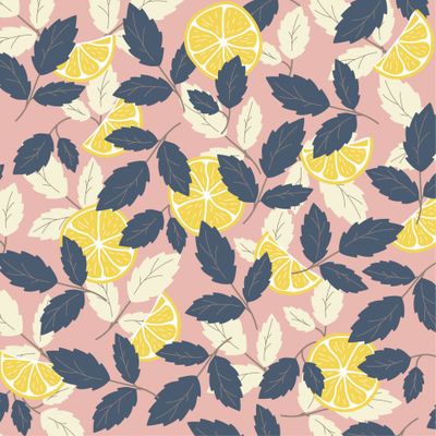 Пыльно-розовый паттерн лимонад