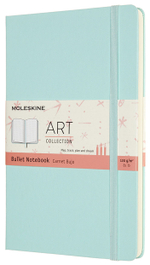 Блокнот Moleskine Art BULLET (ARTBULNT3B24) 13х21 cм, 160 стр. в точку (пунктир), аквамарин