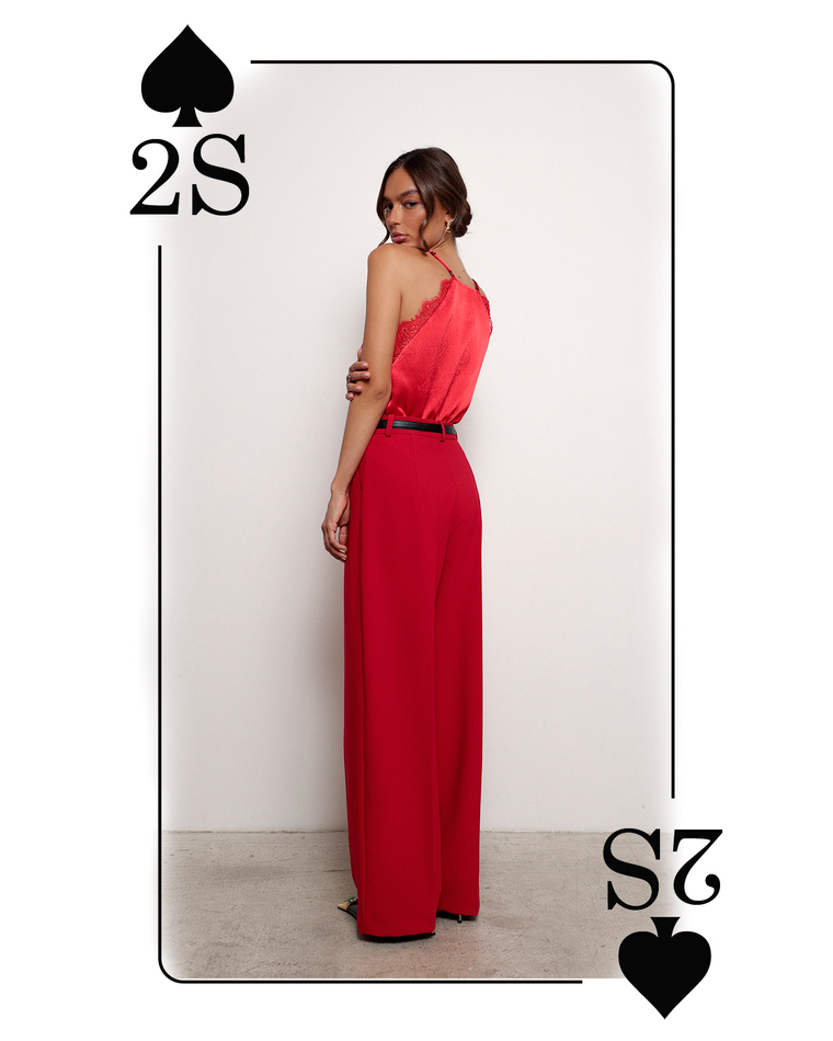 Брюки красные