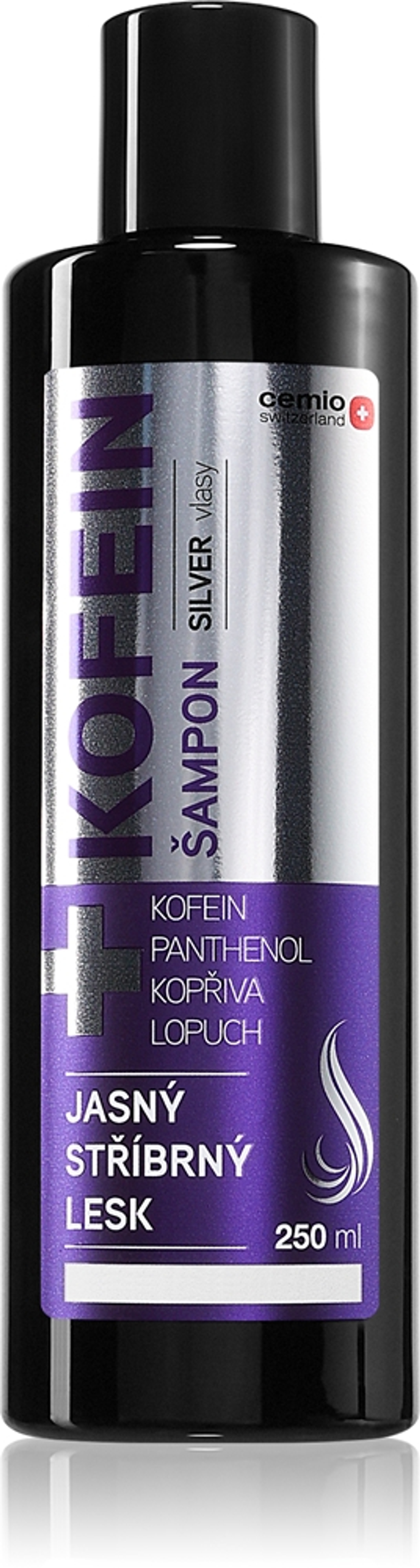 Cemio Kofein Silver - Укрепляющий шампунь для седых волос, 250 ml
