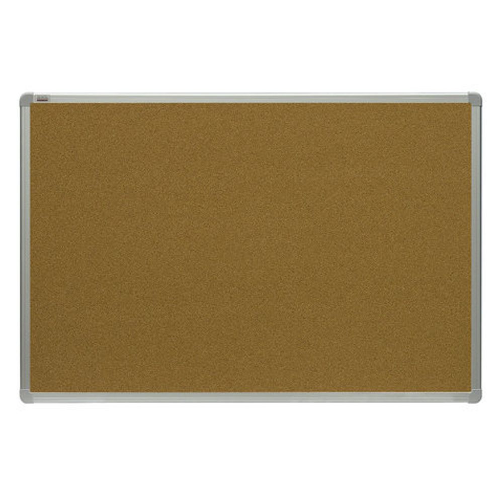 Доска пробковая для объявлений 90x120 см, алюминиевая рамка, 2х3 OFFICE, (Польша), TCA129