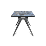 Стол раскладной Asti (140+40+40), керамика глянцевая Lemurian Blue