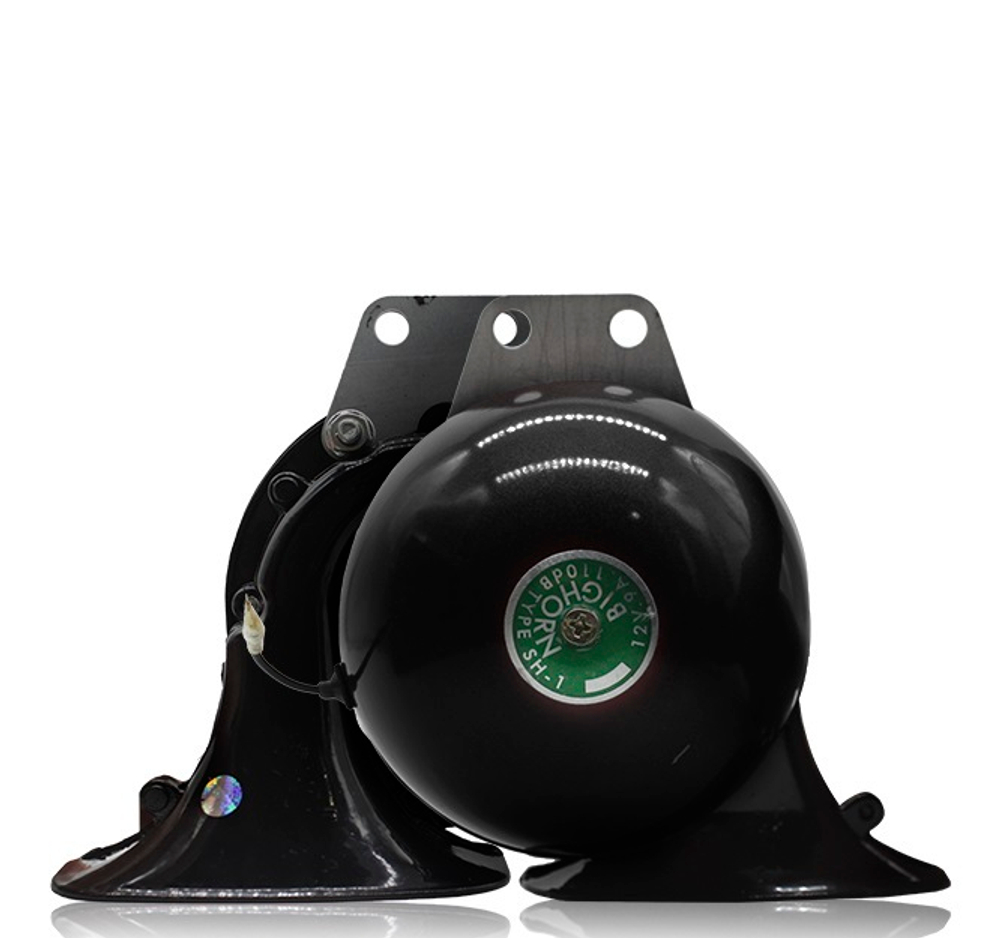Сигналы 12v Улитки "HORN MITSUBA черный "JS-S10-BK" (SIGNAL-JS-S10-BK) пара
