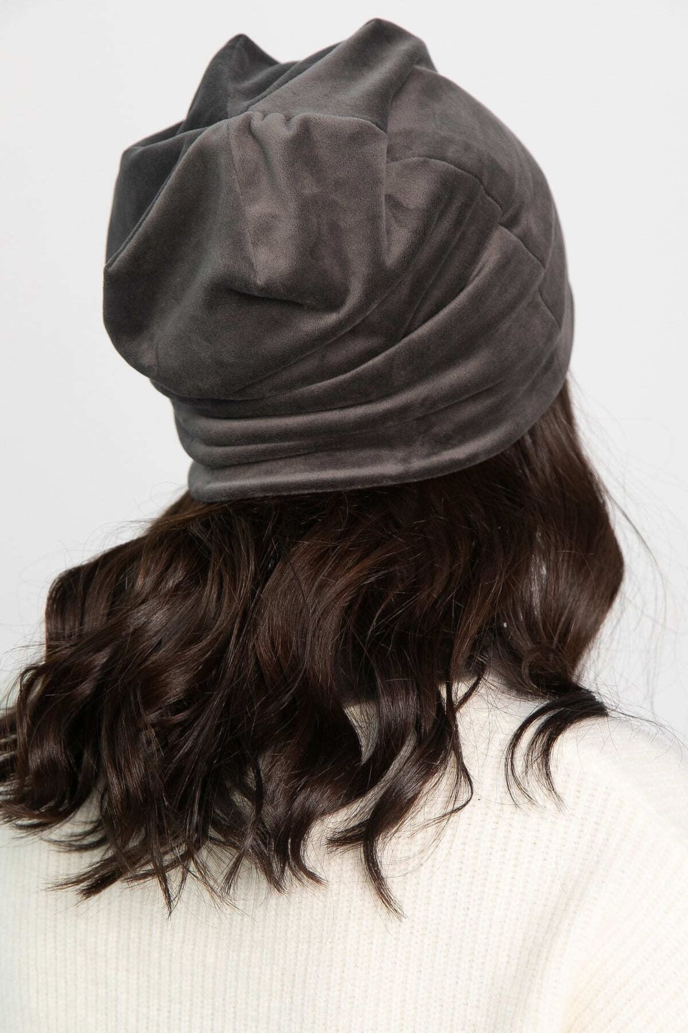 Комплект шапка шестиклинка и снуд (серая) ШШС7-23М LT Collection