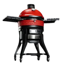 Керамический гриль Big Joe Konnected Joe, 61 см (красный), с ножками и столиками