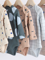 Боди с длинным рукавом для малышей Next K79-792, 5 шт., Бежевый, Синий