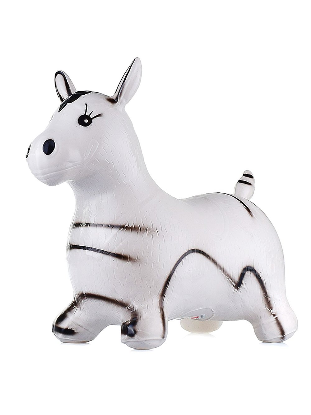 Прыгун Ослик белый с черными полосками