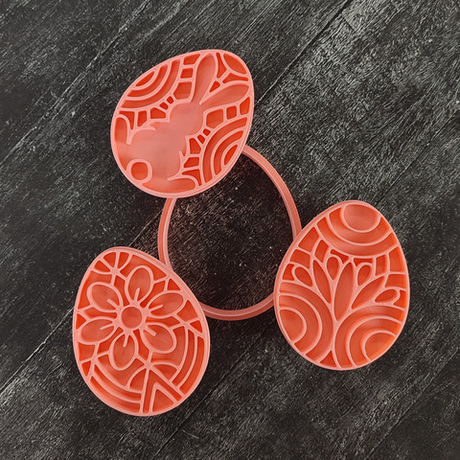 Набор штампов "Яйцо пасхальное 3 штуки"