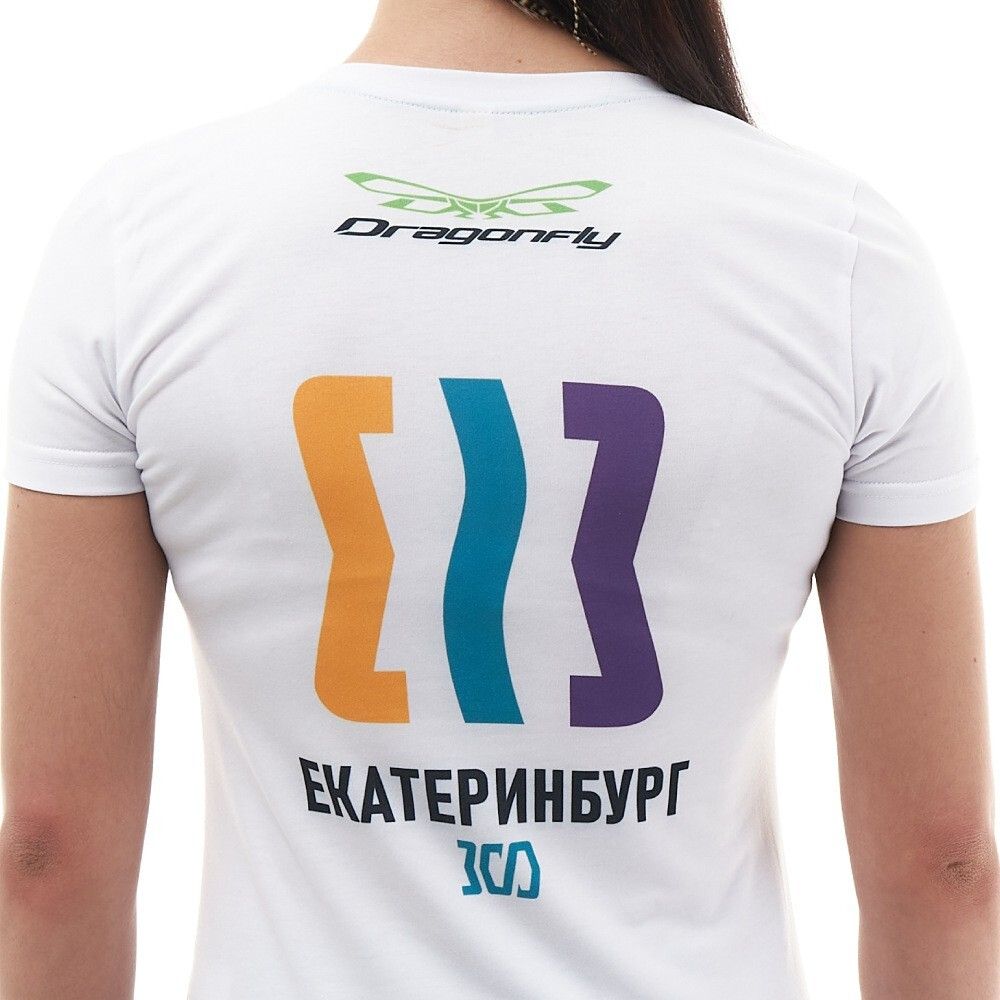 ФУТБОЛКА DRAGONFLY YEKATERINBURG 300 YEARS WOMAN NEW ("ЯЩЕРИЦА")