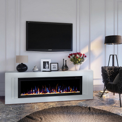 Электрокамин RealFlame Stockholm 50 WT белый с очагом Saphir 50