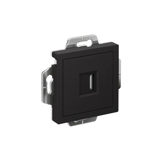 Розетка HDMI AtlasDesign механизм карбон SE ATN001080