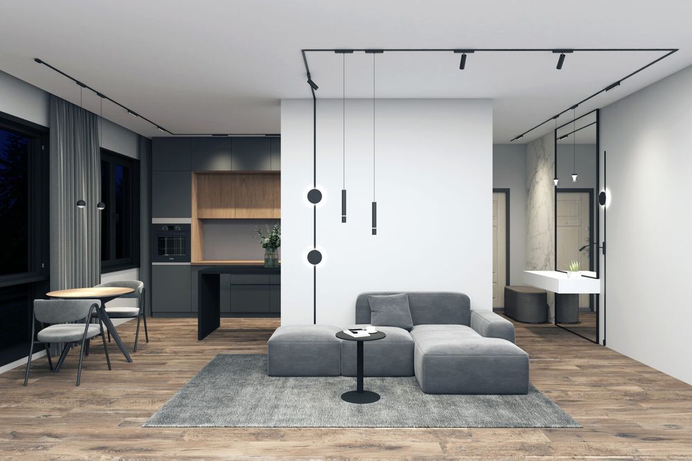 DK5315-BK Светильник для трека Air, серия Hang 3000 со светодиодом, ?35*257мм, 48V DC, 5W, RA?95, 24°, 3000K, IP20, черный, алюминий
