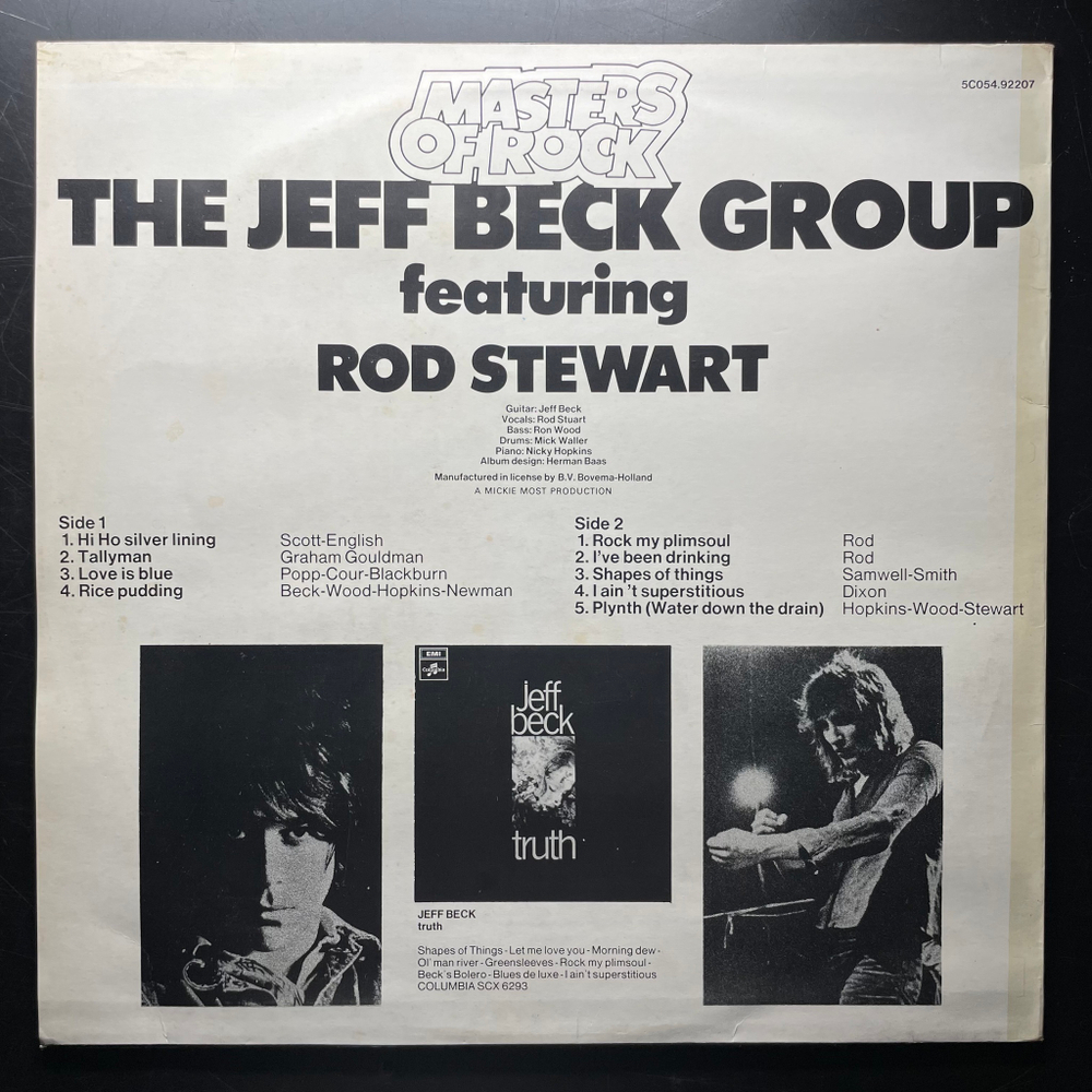 The Jeff Beck Group Featuring Rod Stewart ‎– The Jeff Beck Group Featuring Rod Stewart (Голландия 1971г.)