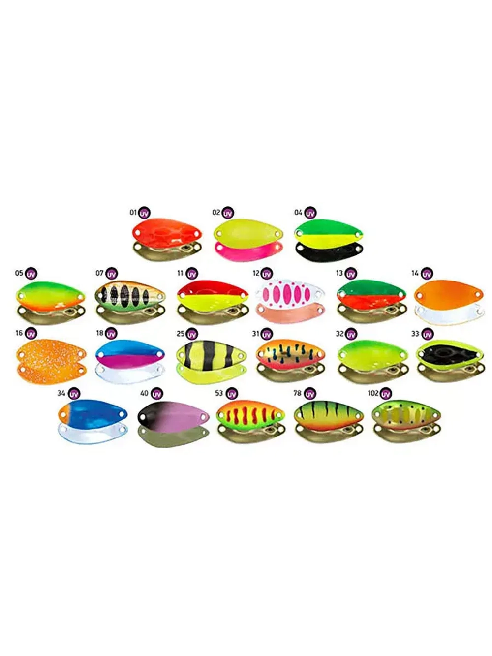 Блесна колеблющаяся для рыбалки на форель окуня голавля LureMax Dotty колебалка