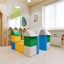 Мягкий игровой комплекс Romana «Замок» (серый-бежевый)