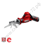 ЗУБР С1-12, 12 В, 80 мм, 1 АКБ (2 А·ч), сабельная пила (СПЛ-125-21)