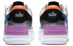 Кроссовки Nike Air Force 1 Shadow Metallic Silver (Женская размерная сетка)