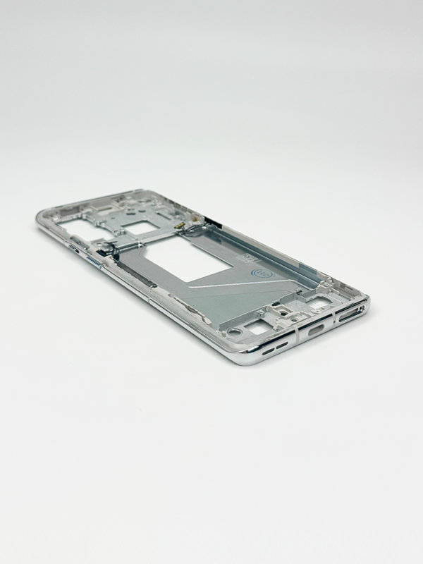 Средняя часть корпуса (рамка) для OnePlus 9 Pro серебристая (Morning Silver)