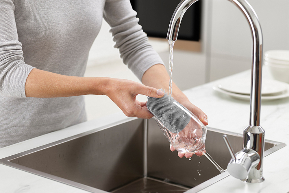 Набор щеток для мытья посуды cleantech, синий/серый, 2 шт.