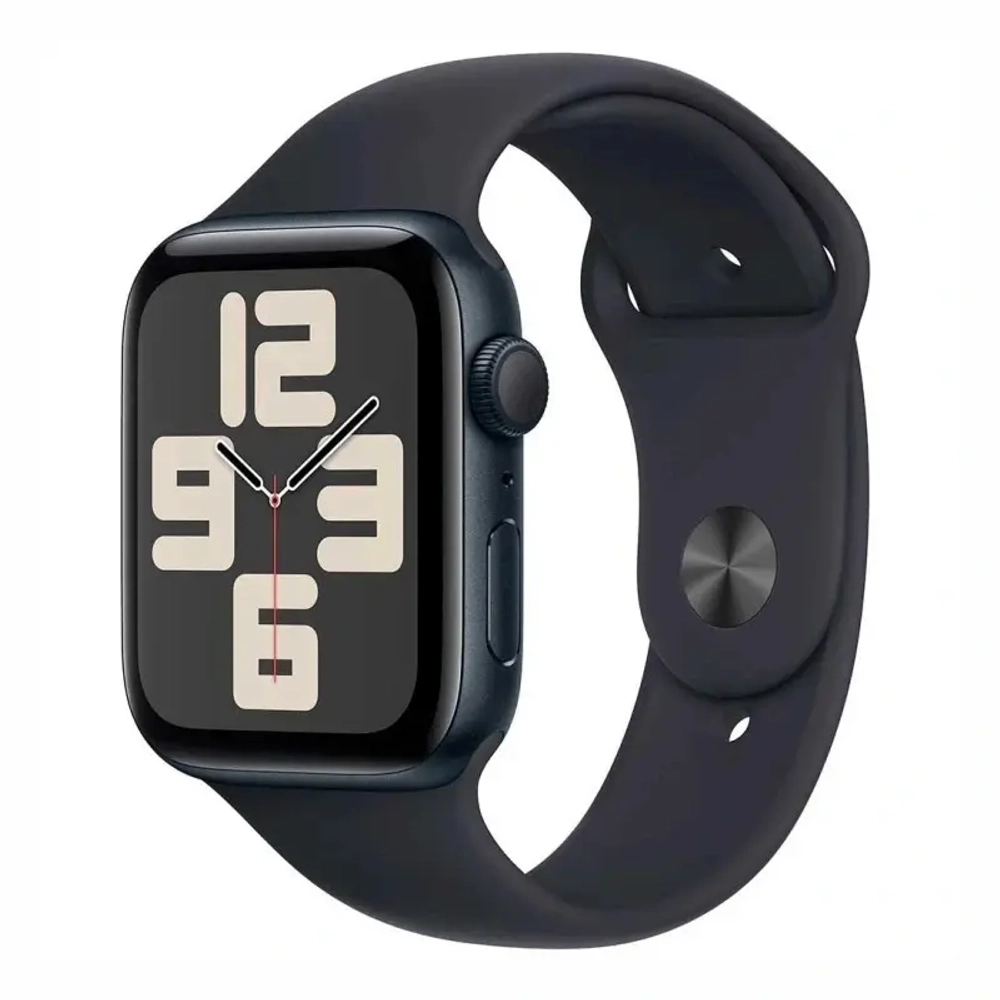 Apple Watch SE 2024, 40 мм, алюминий цвета "тёмная ночь", Midnight Sport Band, M/L (MXE93)