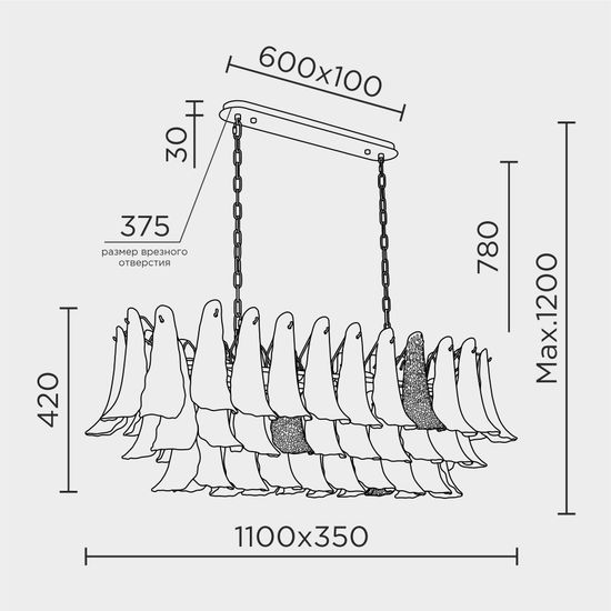Подвесная люстра MODELUX premium ML.6777.16P GD