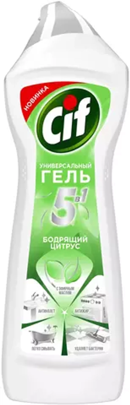 Cif гель 5 в 1 Бодрящий цитрус, 0.75 л
