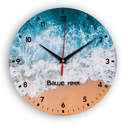 Настенные часы Именные. Имя на Выбор Name_klient_krug_fon021
