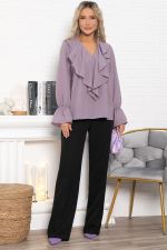 Блуза шифоновая Вэнси (пудра) Б15025-8М LT Collection