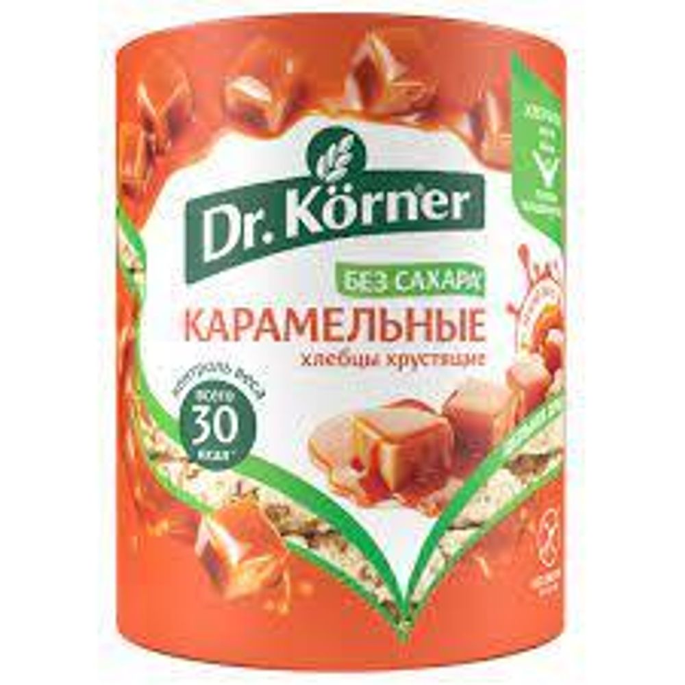 Dr.Korner Хлебцы Кукурузно-Рисовые Карамельные 90г