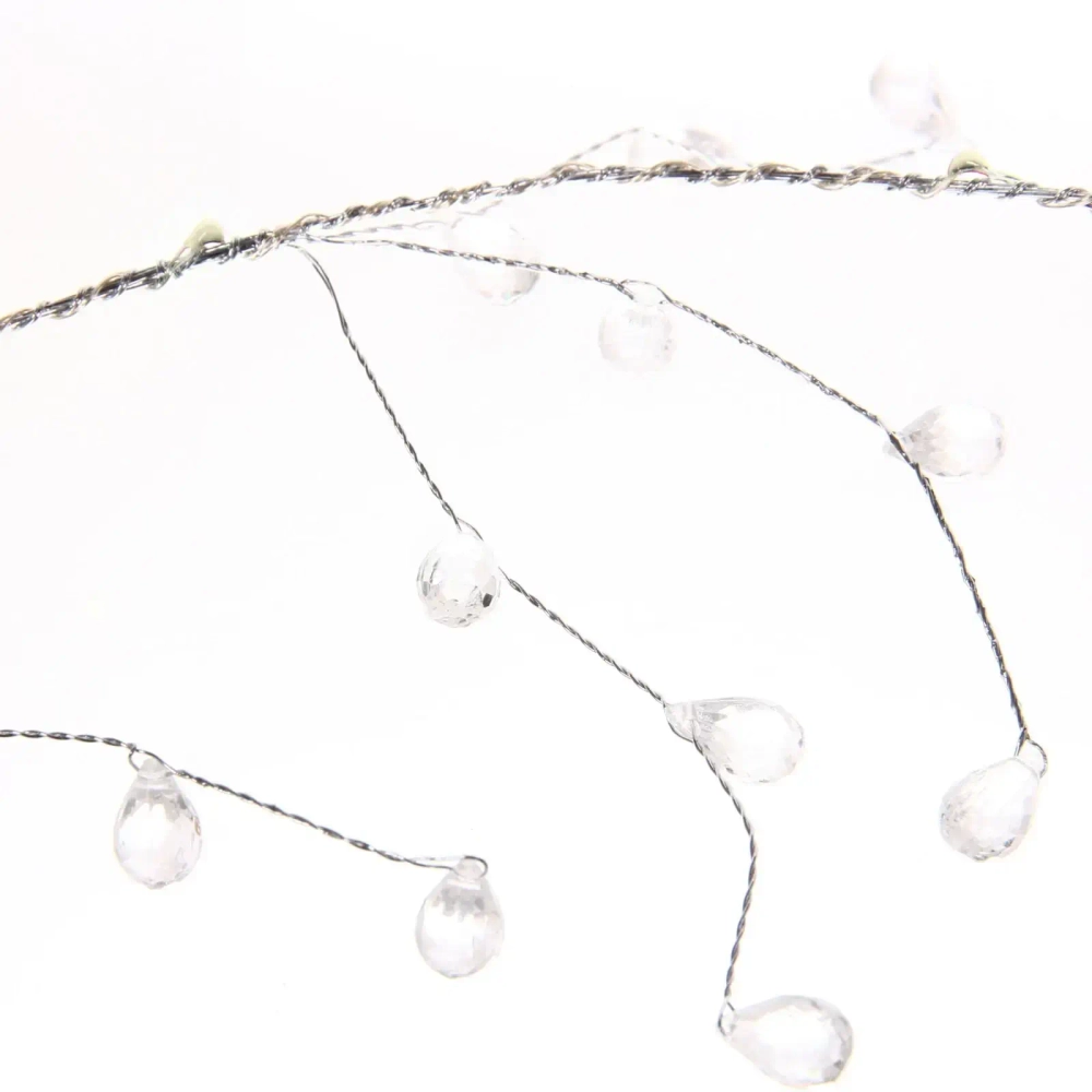 Гирлянда для дома на батарейках 1,5 м 18 ламп LED «Сверкающие хрусталики» (от 3хАА), Синий