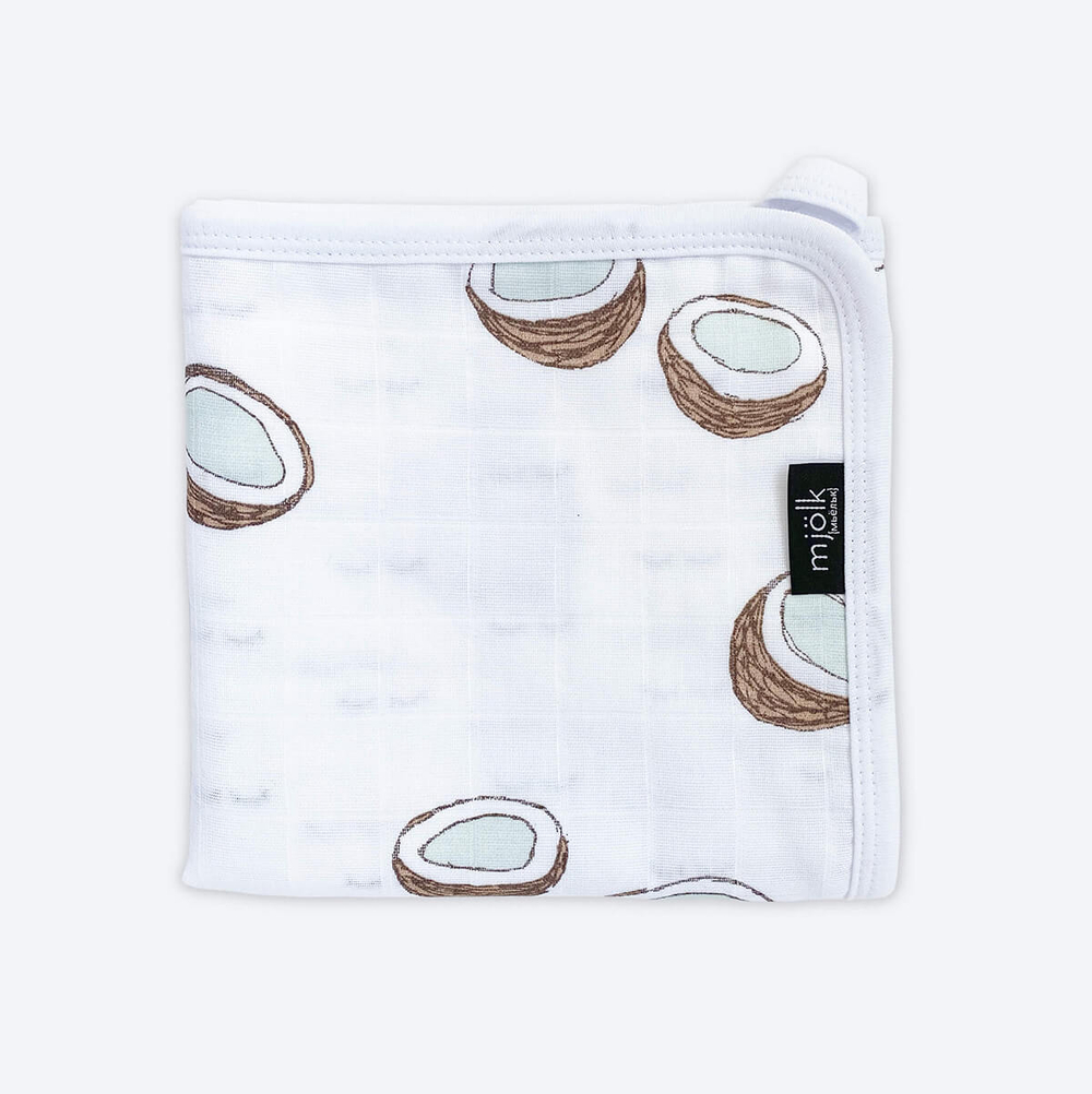 Муслиновое лёгкое одеяло Mjölk Кокосы