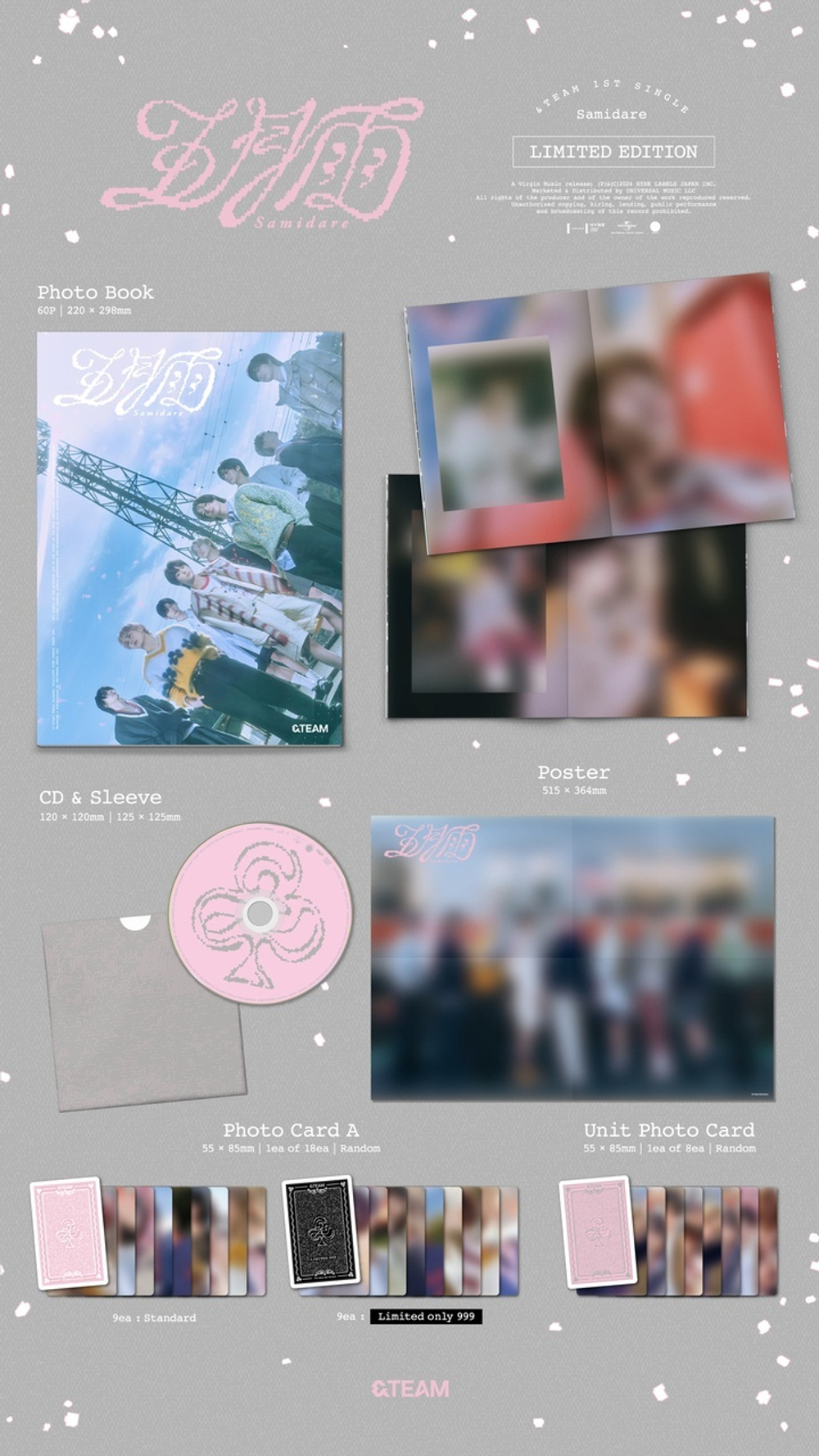 Альбом &TEAM - 1st SINGLE 'Samidare' LIMITED EDITION